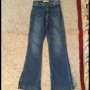 J BRAND BETTE JEANS WONDERAMA FLARE BELL BOTTOMS